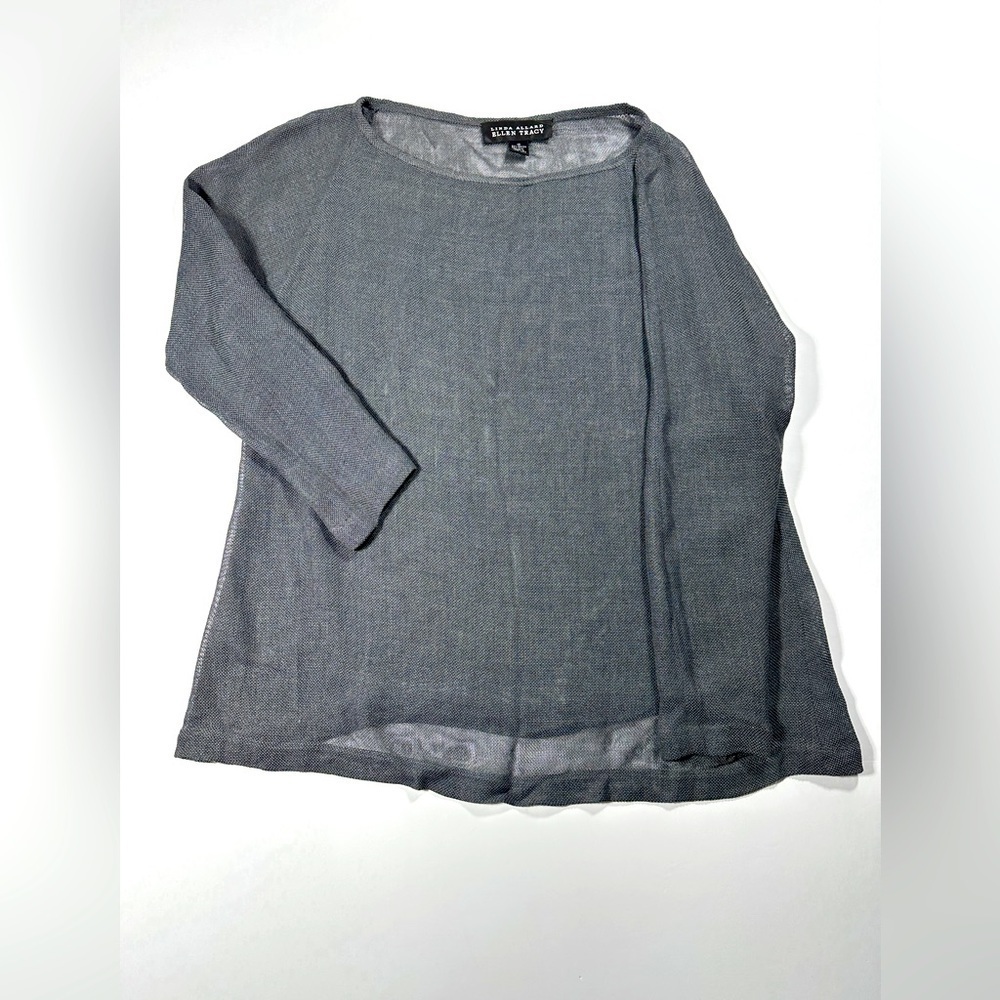 Vintage Woman’s Linda Allard Ellen Tracy Sheer Silk/Rayon Top Size 10​​​​